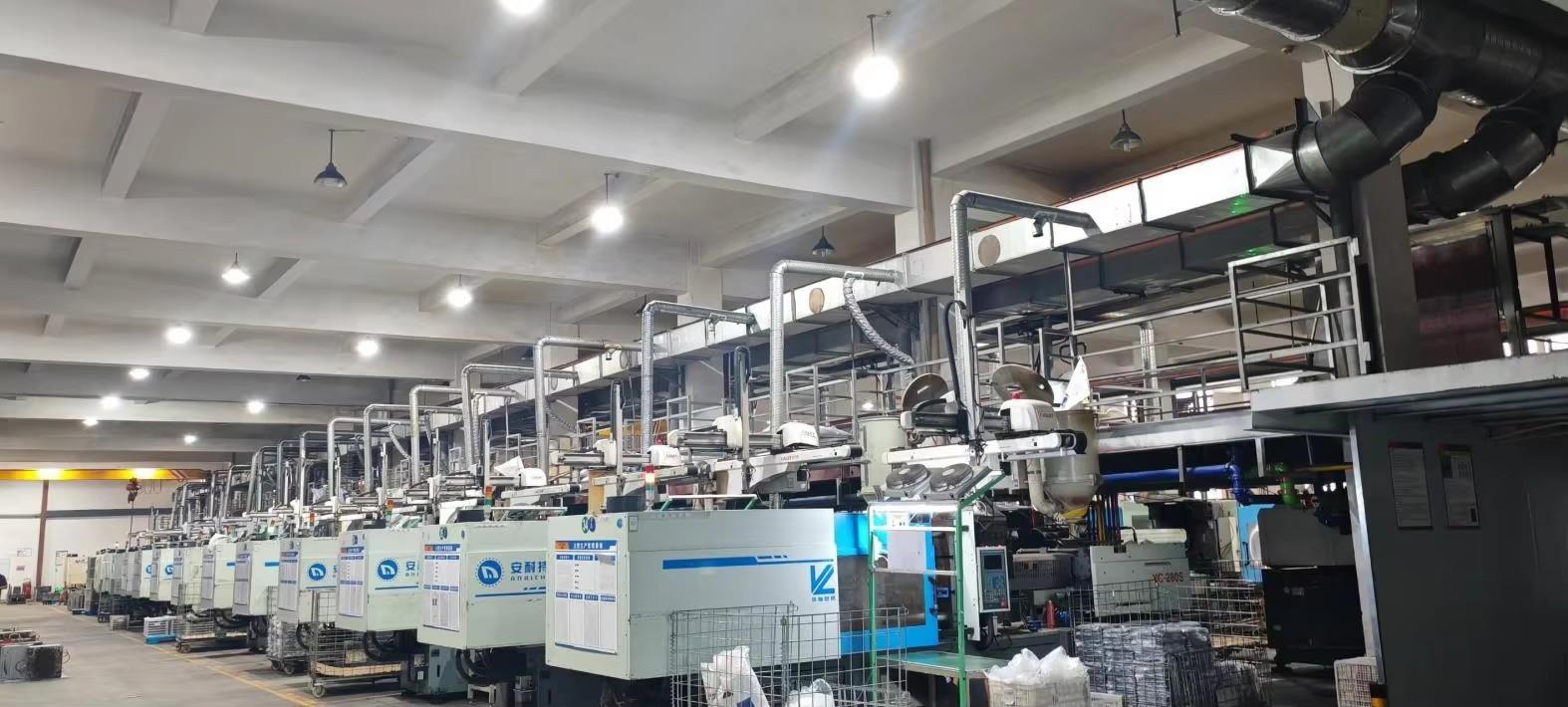 Anbolife production floor and injection molding equipment