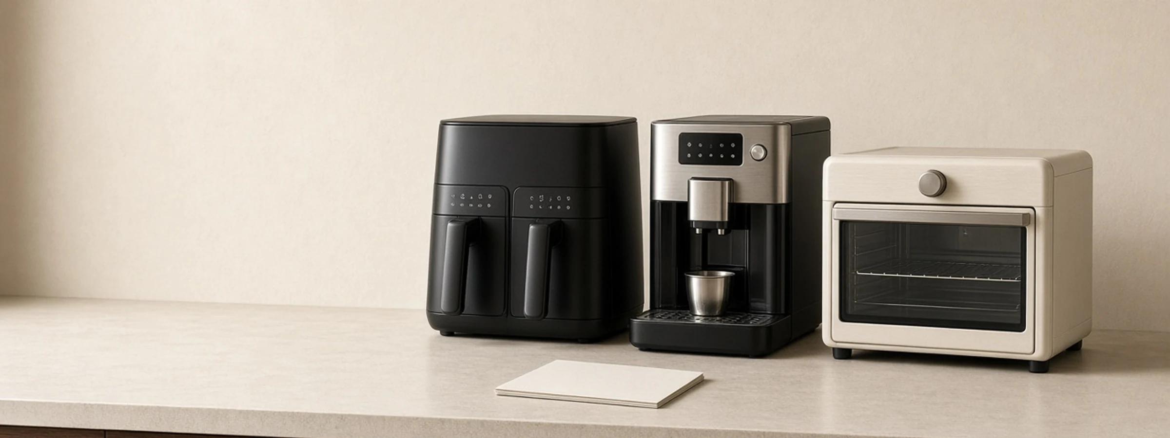 Anbolife home appliances arranged in a warm premium kitchen scene